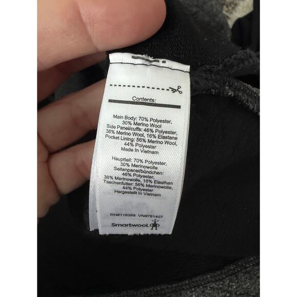 SmartWool Diamond Peak Quilted Quarter Zip Pullover women's size Medium - Picture 5 of 6